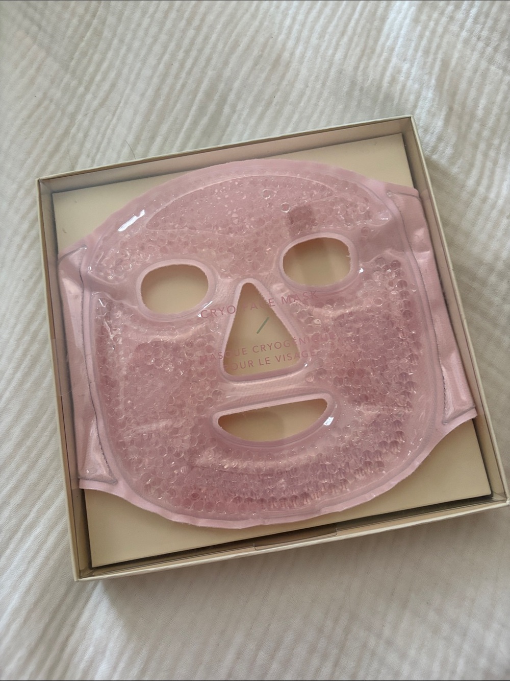 Anthropologie Cryotherapy Gel Face Mask - Pink Cooling Facial Mask